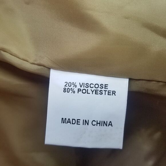 Banni Peru Will Walker Limited Edition Logo Camel Tan Trench Pea Coat - Picture 4 of 9